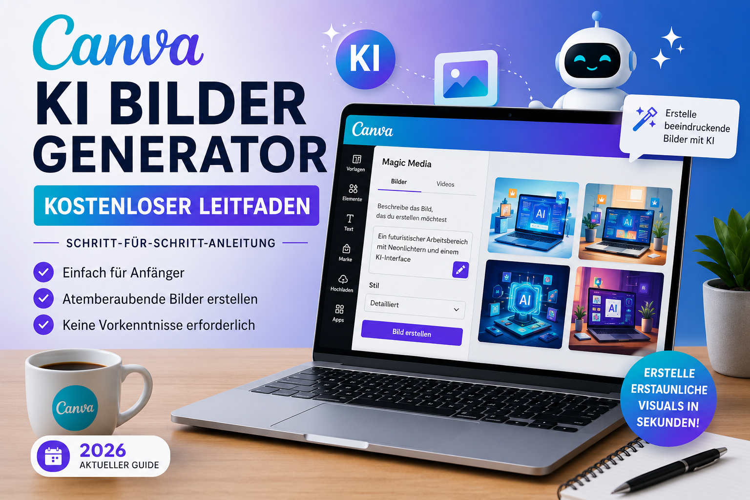Canva-KI-Bildgenerator kostenlos im Canva-Editor
