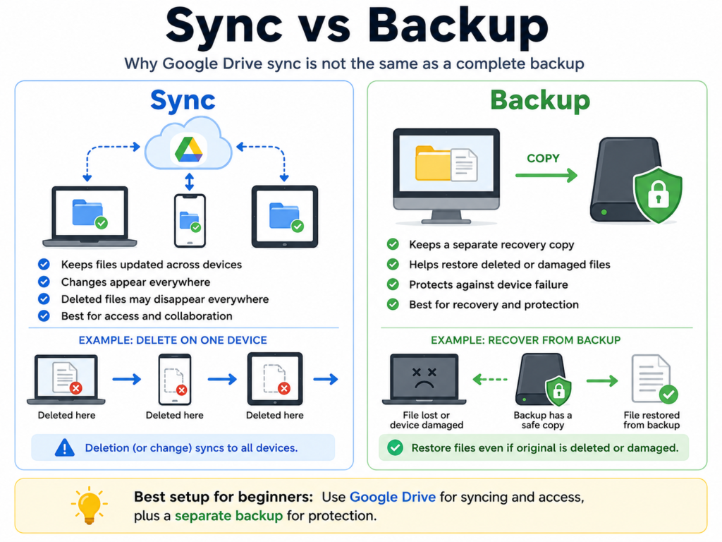 Difference between file syncing and cloud backup