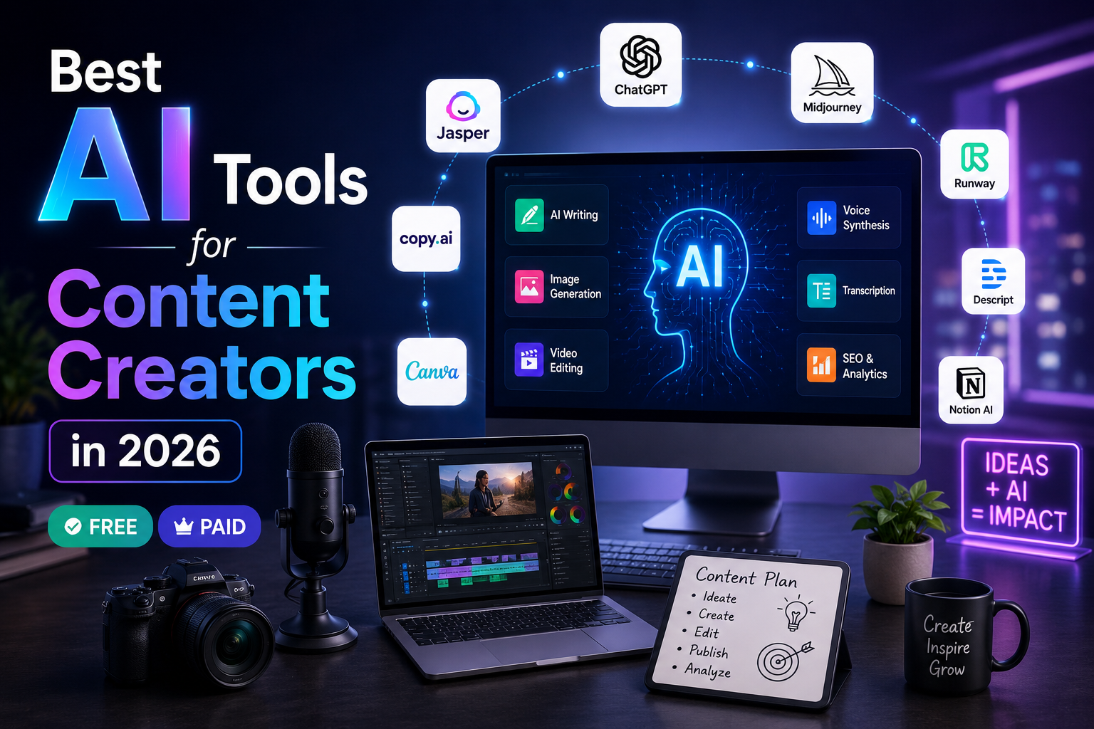 Best AI Tools for Content Creators in 2026
