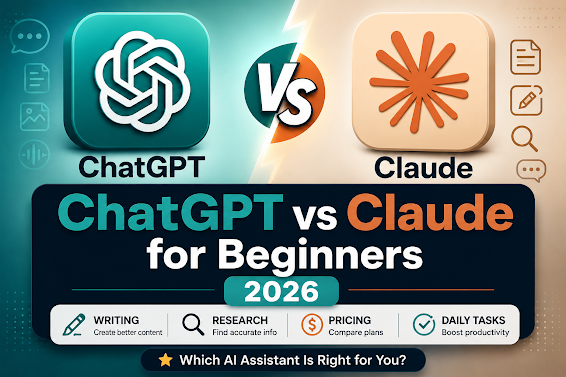 ChatGPT vs Claude comparison for beginners in 2026