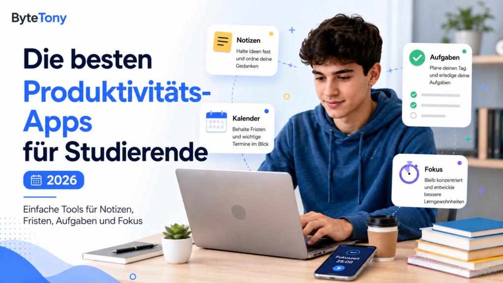 Die besten Produktivitäts-Apps für Studierende 2026