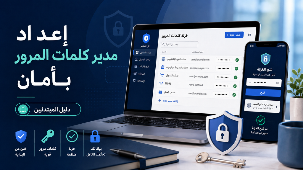 كيفية إعداد مدير كلمات المرور بأمان على الحاسوب والهاتف
