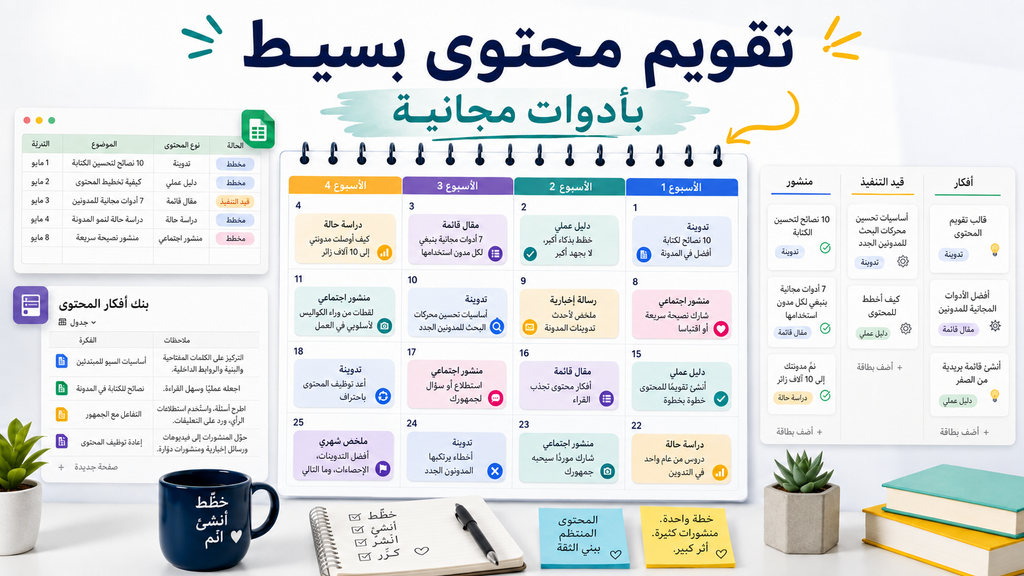 كيفية إنشاء تقويم محتوى مجاني باستخدام Google Sheets وNotion