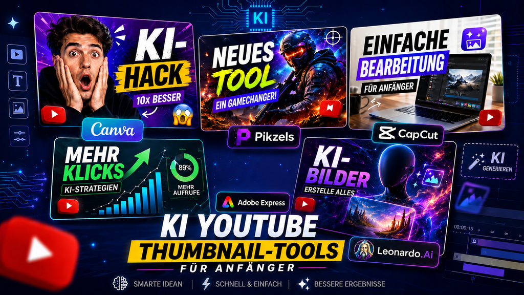 Die besten KI-Thumbnail-Generatoren für YouTube-Einsteiger im Vergleich