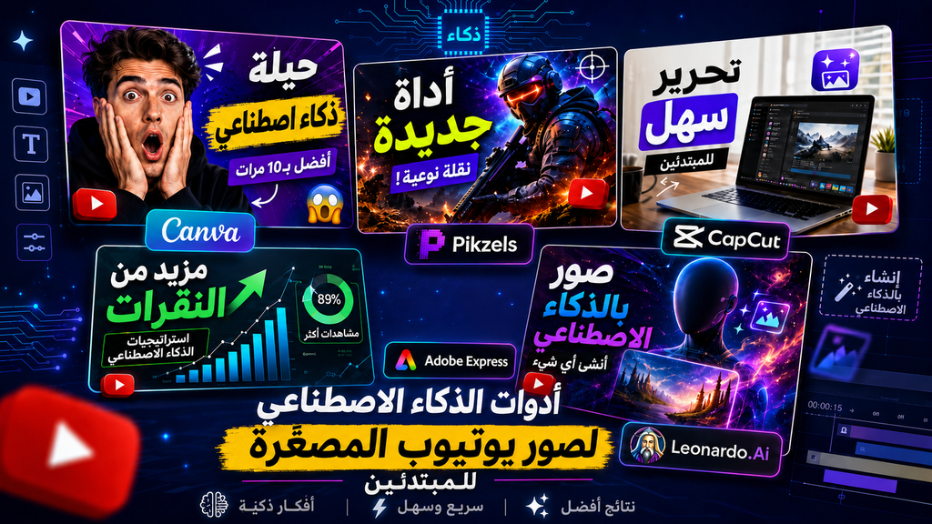 أفضل أدوات تصميم الصور المصغّرة ليوتيوب للمبتدئين