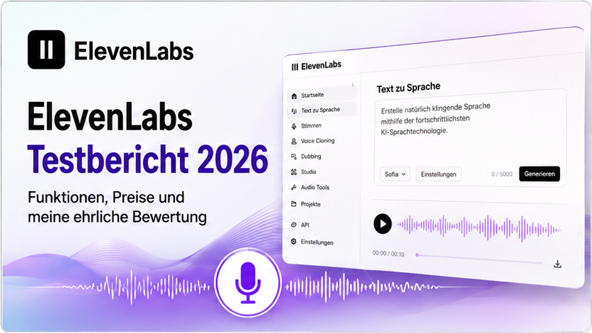 ElevenLabs Test 2026 – KI-Stimmengenerator im Vergleich