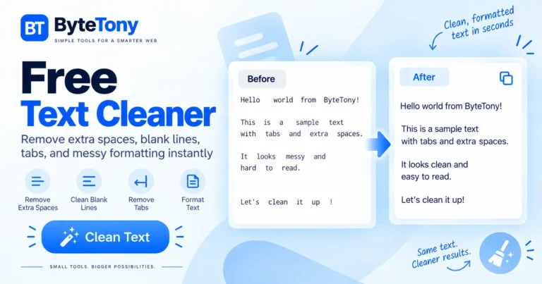 Free Text Cleaner by ByteTony