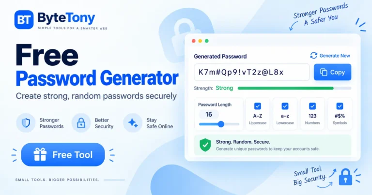 Free Password Generator by ByteTony