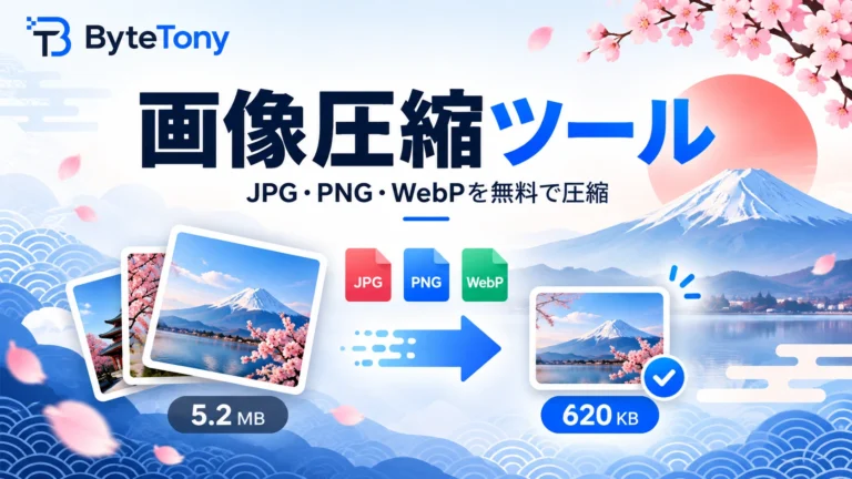 ByteTonyの無料画像圧縮ツール