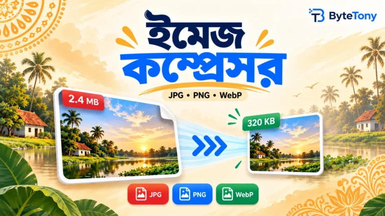 ByteTony ইমেজ কম্প্রেসর – JPG, PNG এবং WebP ছবি কম্প্রেস করার টুল