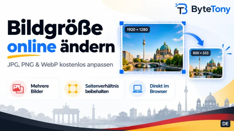 Kostenloser Online Image Resizer zum Ändern der Größe von JPG-, PNG- und WebP-Bildern
